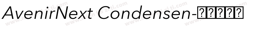 AvenirNext Condensen字体转换